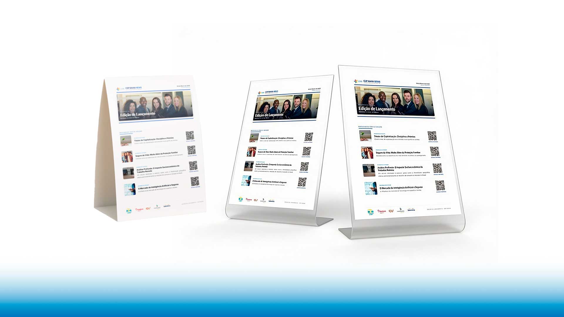 Sua newsletter com QR Code